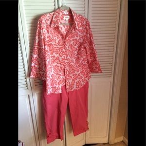Talbots blouse and Lee capris